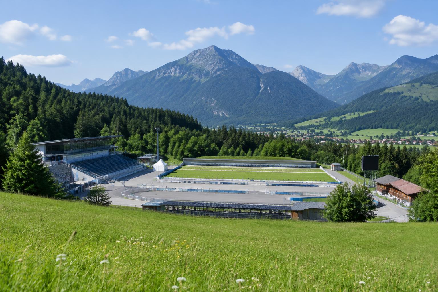 Chiemgau Arena Ruhpolding im Sommer